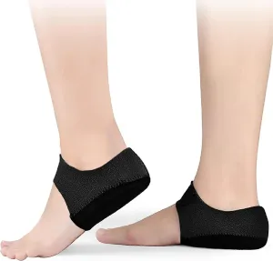 2PCS Heel Protectors, Silicone Heel Cushion Pads for Plantar Fasciitis, Thickened Gel Heel Pads for Cracked Heels Achilles Tendonitis Foot Heel Pain Relief, Adjustable Heel Cups for Blister Prevention