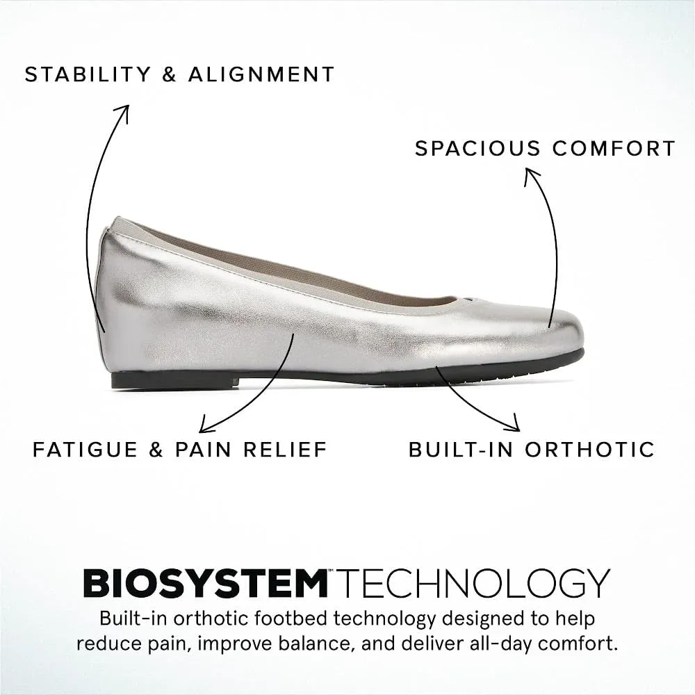 ABEO Cadence Ballet Flats for Women | Metatarsal Pad | Arch Support Flats Shoes | Ball of Foot Cushion | Premium Leather Upper & Lining