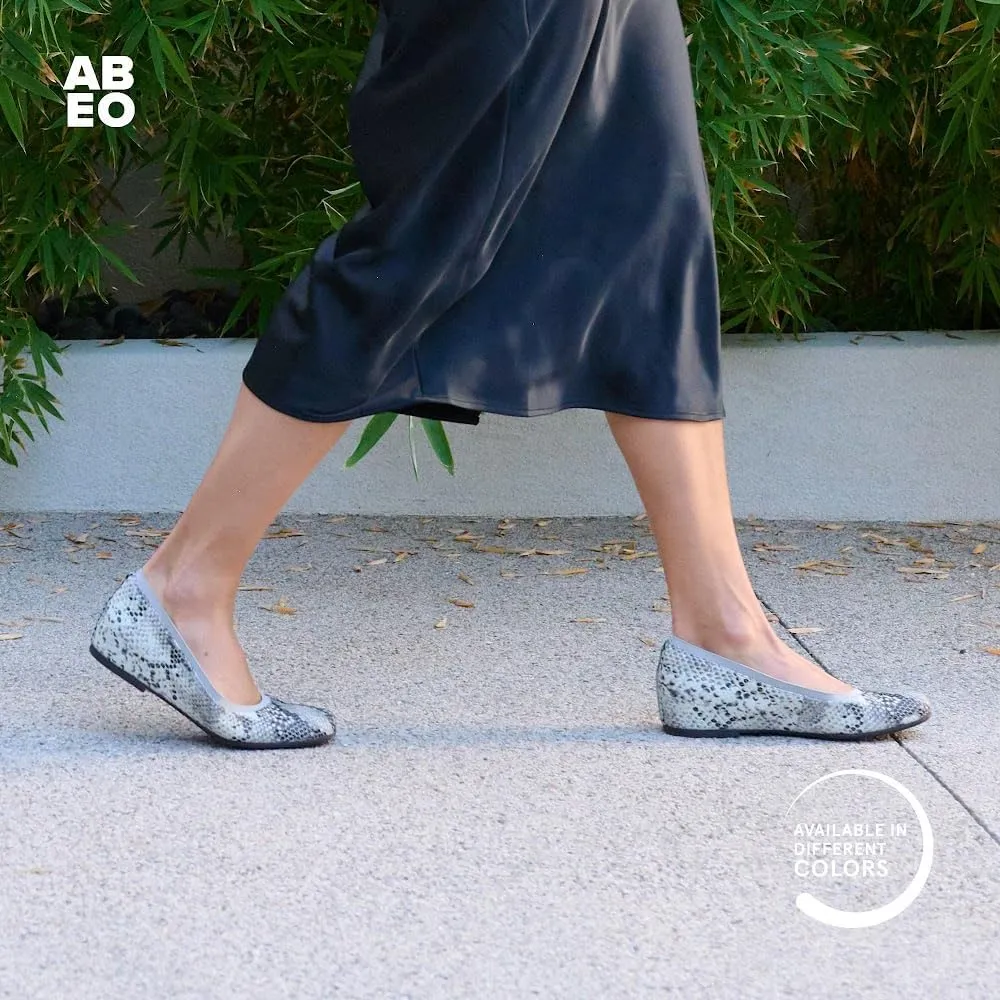 ABEO Cadence Ballet Flats for Women | Metatarsal Pad | Arch Support Flats Shoes | Ball of Foot Cushion | Premium Leather Upper & Lining