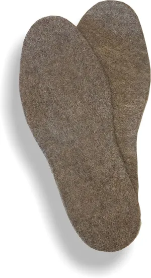 Alpaca & Wool Felted Sole Inserts for Boots & Shoes (XX-Large - Mens 15)
