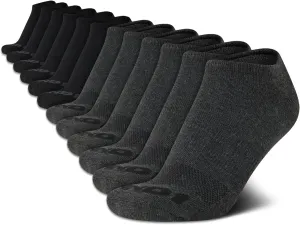 AND1 Men's Low Cut Socks - 12 Pack Performance Stretch Athletic Compression Socks for Men - Sports No Show Socks (6-12.5)