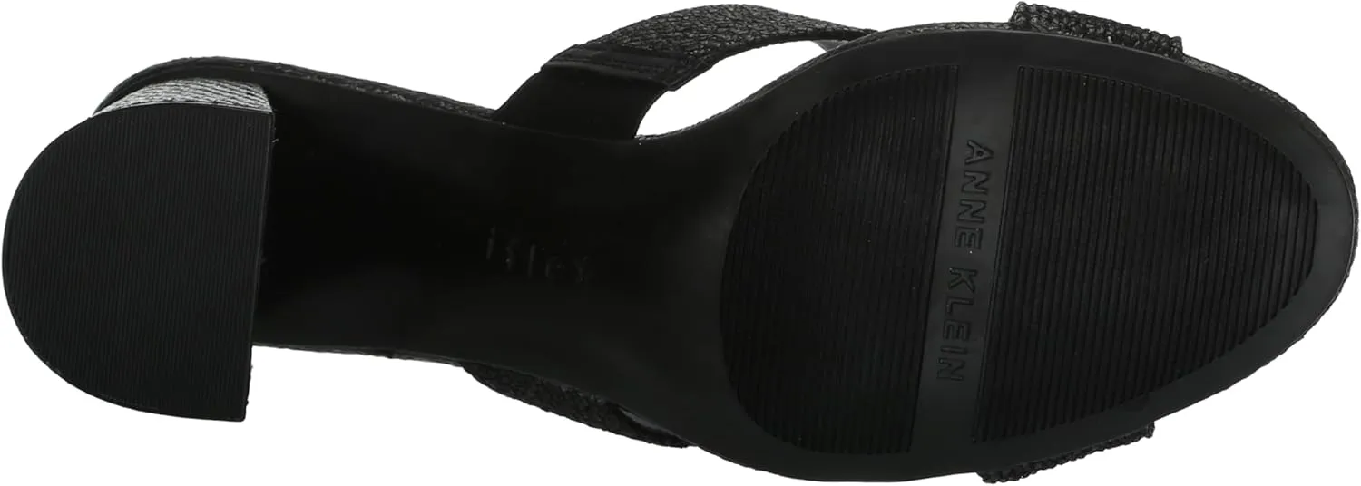 Anne Klein Womens Aubrie Slip On Strappy Mule Sandals