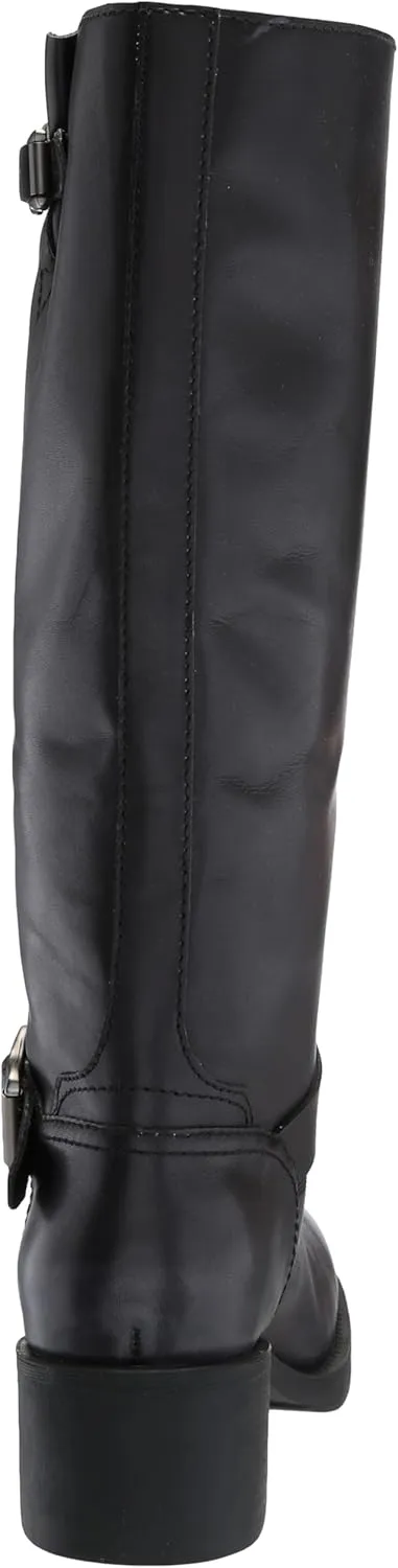 Ash Trinidad Tall Shaft Harness Women's Stylish Leather Boots with Buckle Detail, Durable Sole, Comfortable Fit