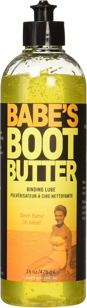 Babe’s Boot Butter – Water-Based Binding Lubricant for Wakeboards & Skis – Eco-Friendly, Non-Drying Formula for Easy Entry & Snug Fit - 1 Pint
