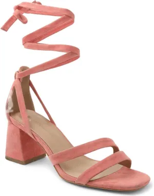 BCBGeneration Womens Deena Faux Leather Dressy Dress Sandals Pink 6 Medium (B,M)