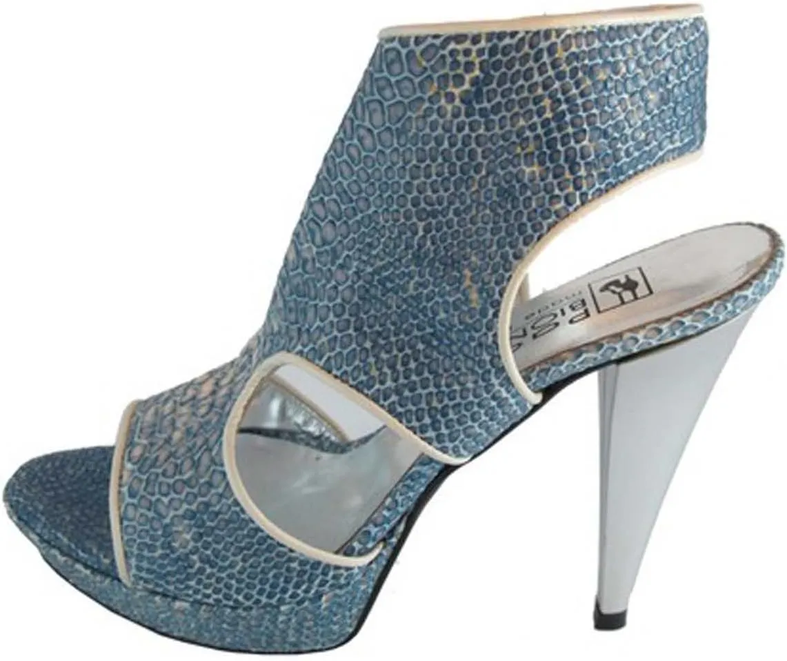 BIONDINI Women's Italian Designer 7527 Dressy, Leather Sandal High Heel