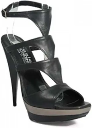 BIONDINI Women's Italian Designer 7575 Dressy Leather Sandal High Heel