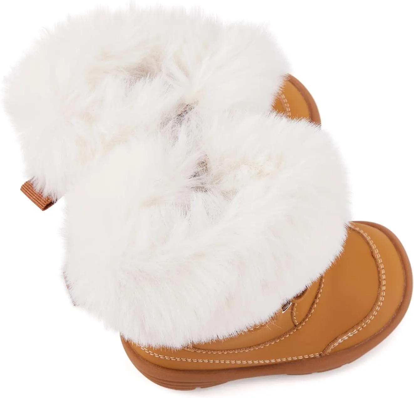 BMCiTYBM Toddler Snow Boots Baby Boys Girls Winter Warm Boots Infant High Top Shoes Faux Fur Bootie for Cold Weather Outdoor