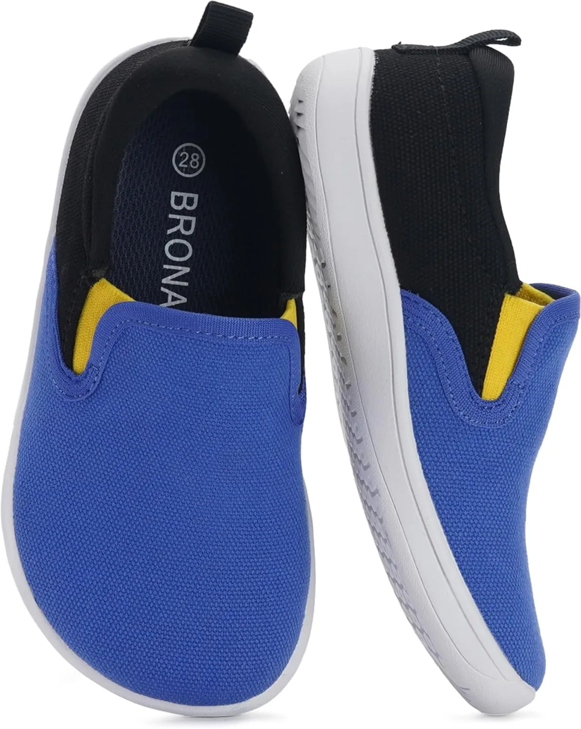 BRONAX X WHITIN Toddler/Little Kid Wide Toe Box Barefoot Shoes | Minimalist Sneakers for Boys/Girls | Zero Drop