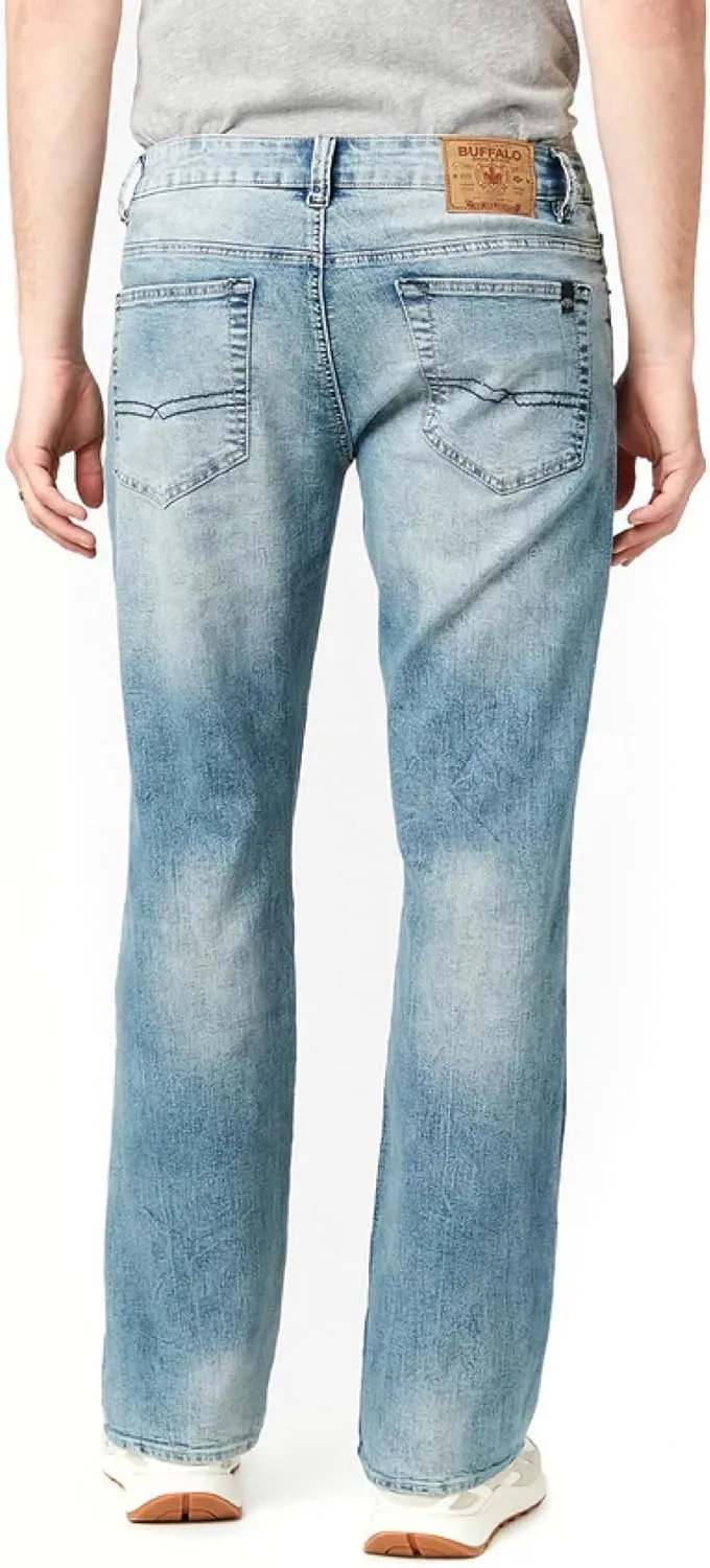 Buffalo David Bitton Men's Relaxed Straight Leg Driven Jean with Stretch Fabric