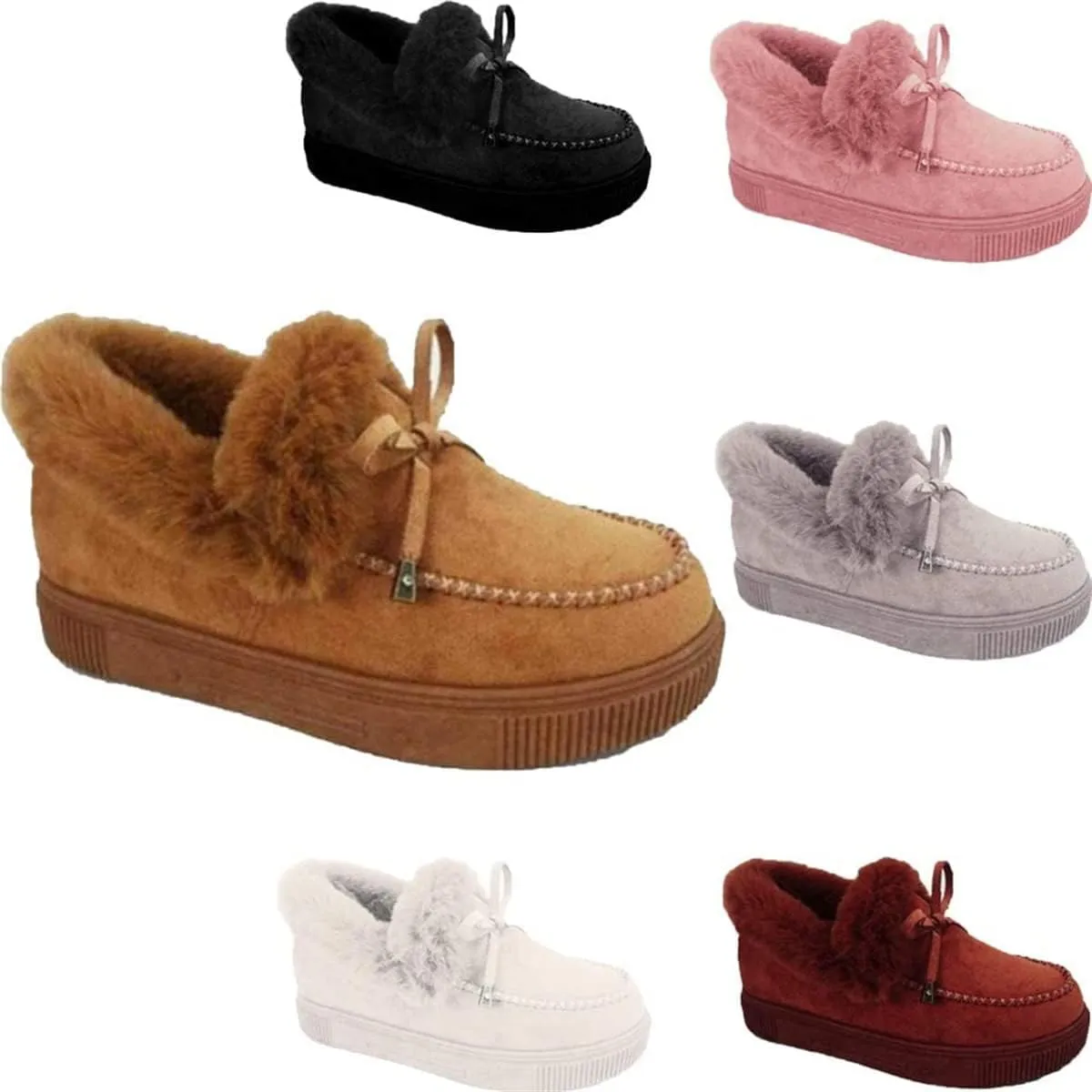 Casual Fashion Flat Boots, Women's Boots Round Head Thick Sole Orthopedic Arch-Support Wool Thick Warm Cotton Shoes