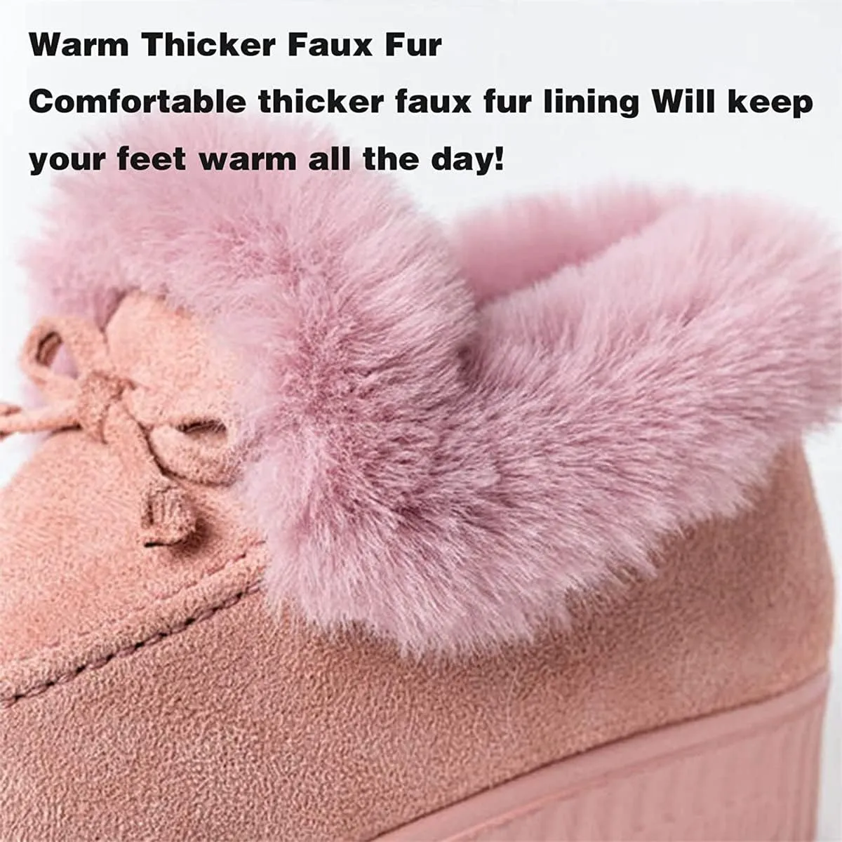 Casual Fashion Flat Boots, Women's Boots Round Head Thick Sole Orthopedic Arch-Support Wool Thick Warm Cotton Shoes