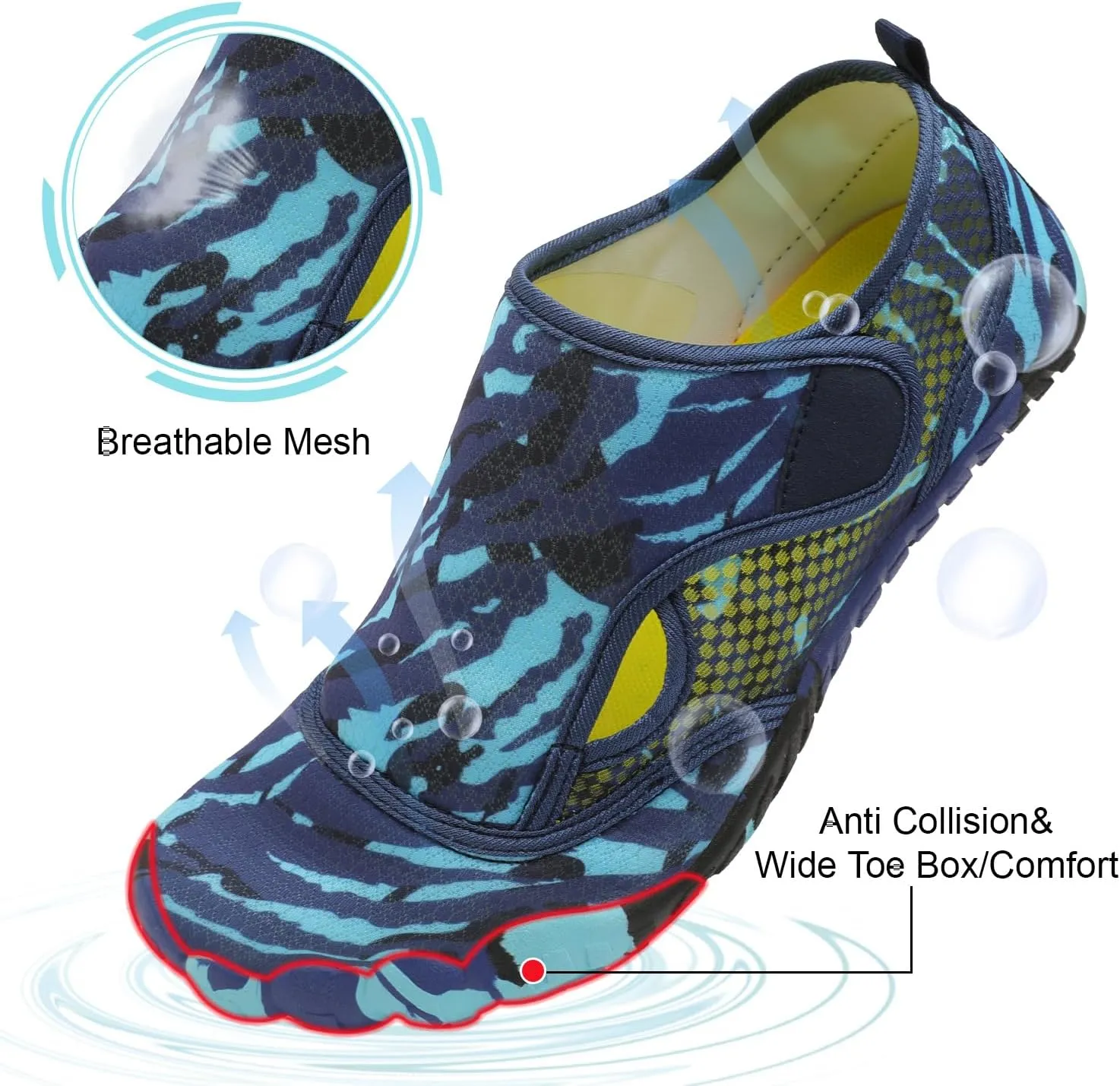 Centipede Demon Swim Water Shoes for Women Men Quick Dry Barefoot Aqua Sneakers Shoe for Beach Hiking Diving Boating River Outdoor Water Sports