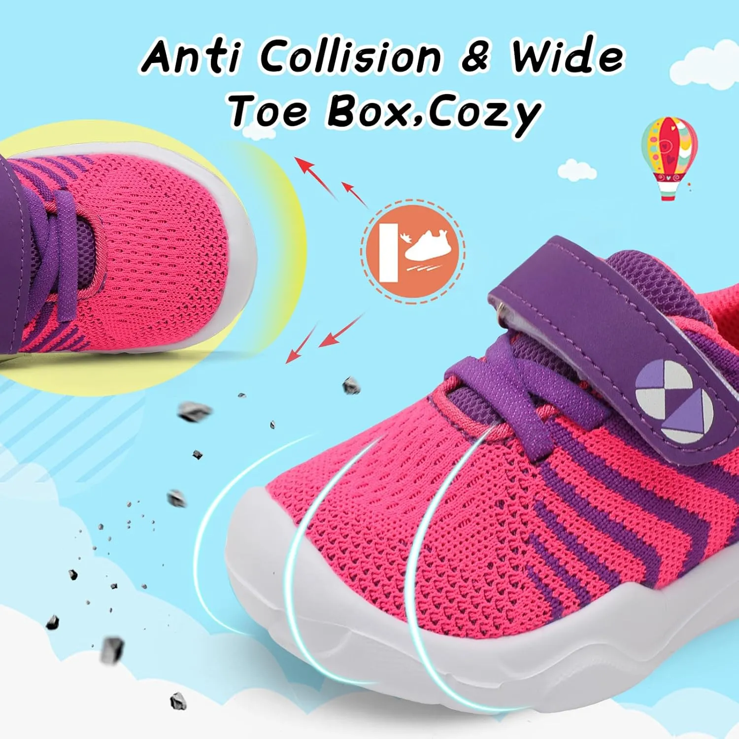 Centipede Demon Toddler Shoes Boys Girls Breathable Sneakers Kids Barefoot Shoes Lightweight Walking Running Shoe Outdoor Athletic Tennis Shoe