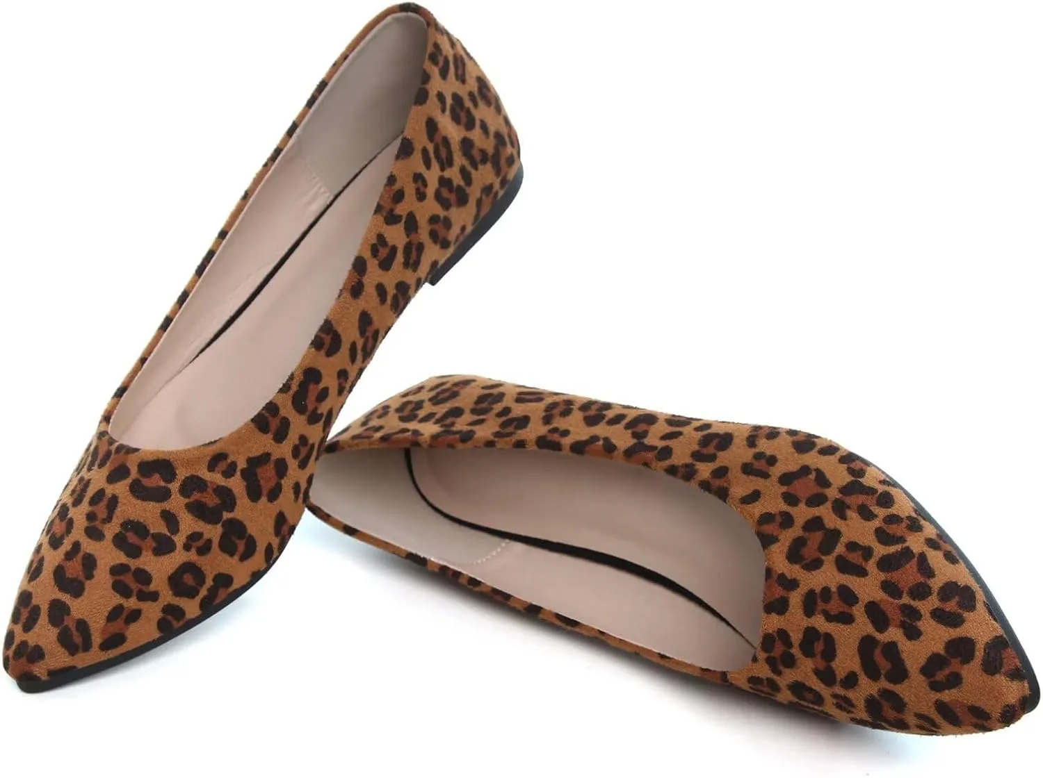 ChaiRong Zhou Women Pointed Toe Ballets Flats Comfort Slip On Walking Shoes for Driving