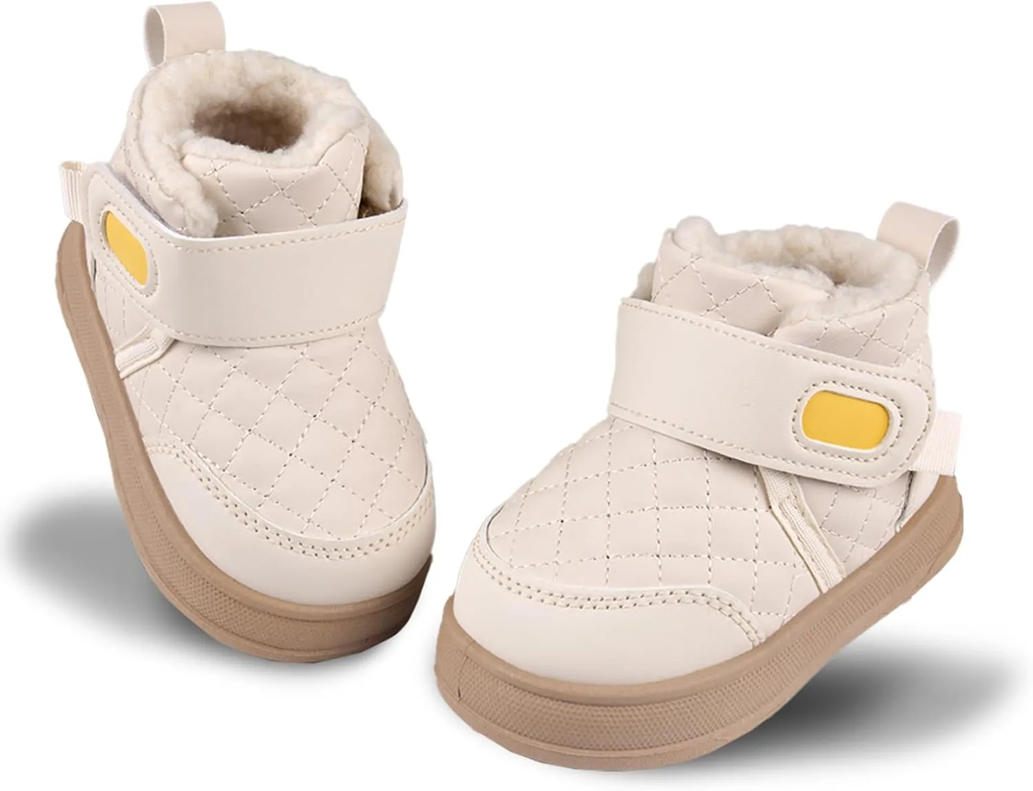 Charrost Baby Toddler Boy Girl Snow Winter boots Size 5 Toddler Ankle boots 12-18Months Waterproof&Water-resistant Warm Wide Barefoot Girls Boys Infant Black Winter shoes