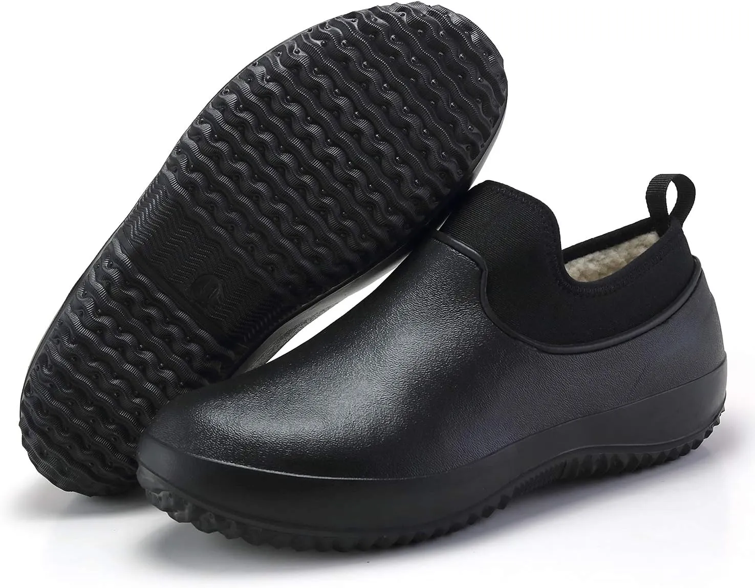Chef Shoes Safety Garden Shoes Kitchen Special Shoes Waterproof Non Slip Water Shoes Rain Boots Men and Women Catering Black Green Blue Sneakers Work Clogs, 9
