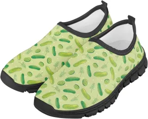 Children's Flat Sneakers,Printed Slip On Sports Shoes for Back School Casual Low-Top Stretch Shoes for Boys Girls