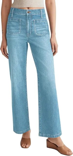 Cicy Bell Women's High Waisted Baggy Jeans Wide Leg Stretch Vintage Denim Pants with Front Pockets