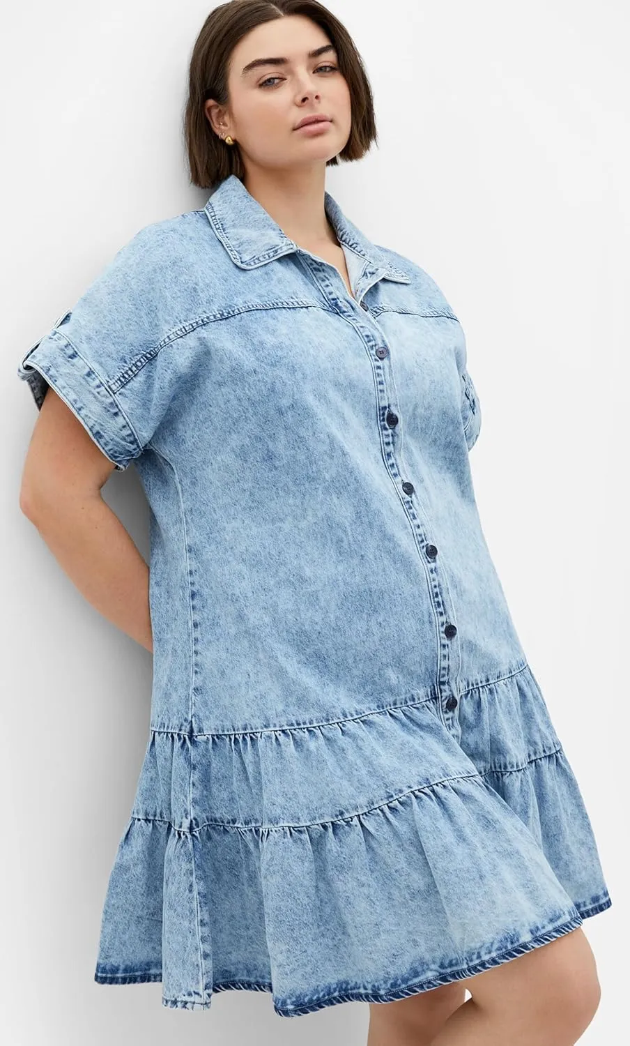 City Chic Women's Plus Size Dress - Denim Layla