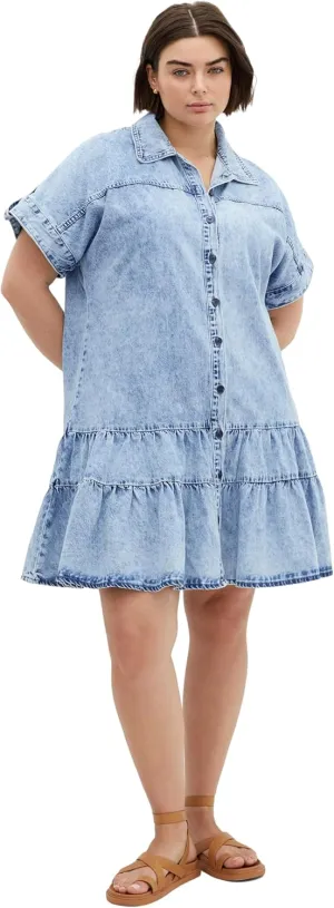 City Chic Women's Plus Size Dress - Denim Layla