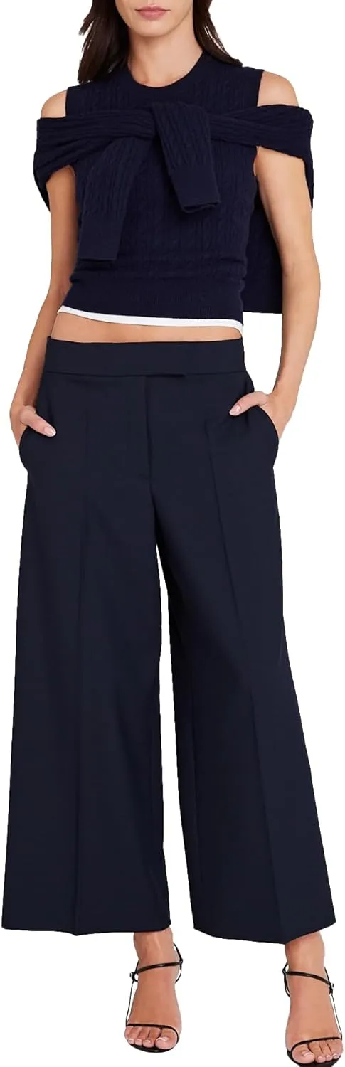 Club Monaco Women's Wide Leg Borrem Pant
