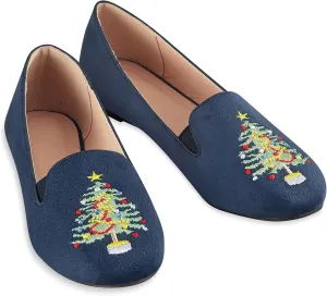 Collections Etc Decorated Christmas Tree Holiday Shoes