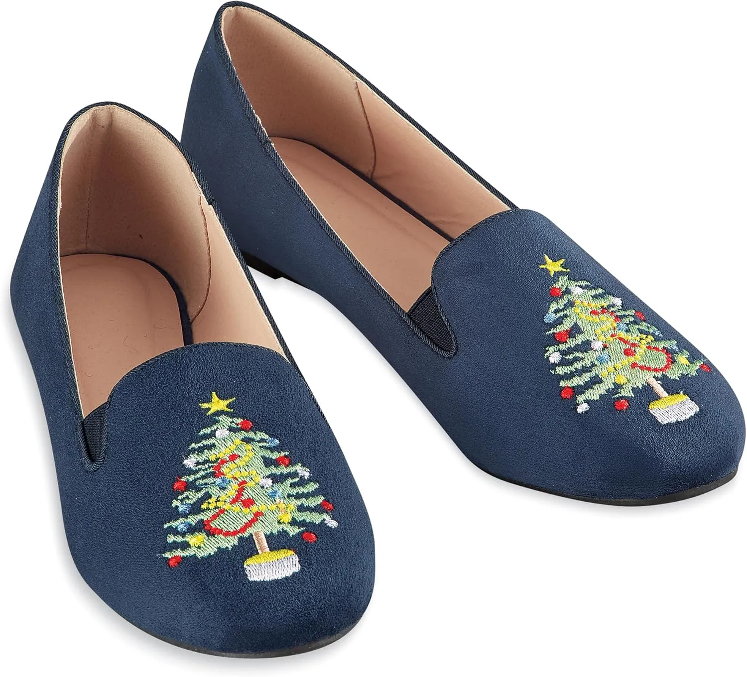 Collections Etc Decorated Christmas Tree Holiday Shoes