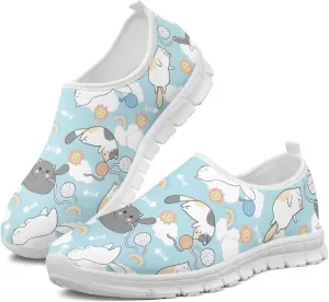Coloranimal Flats for Women Walking Shoes Womens Loafers Slip On Shoes Travel Shoes with Anti Skid Sole Cute Watre Shoes Casual Flats