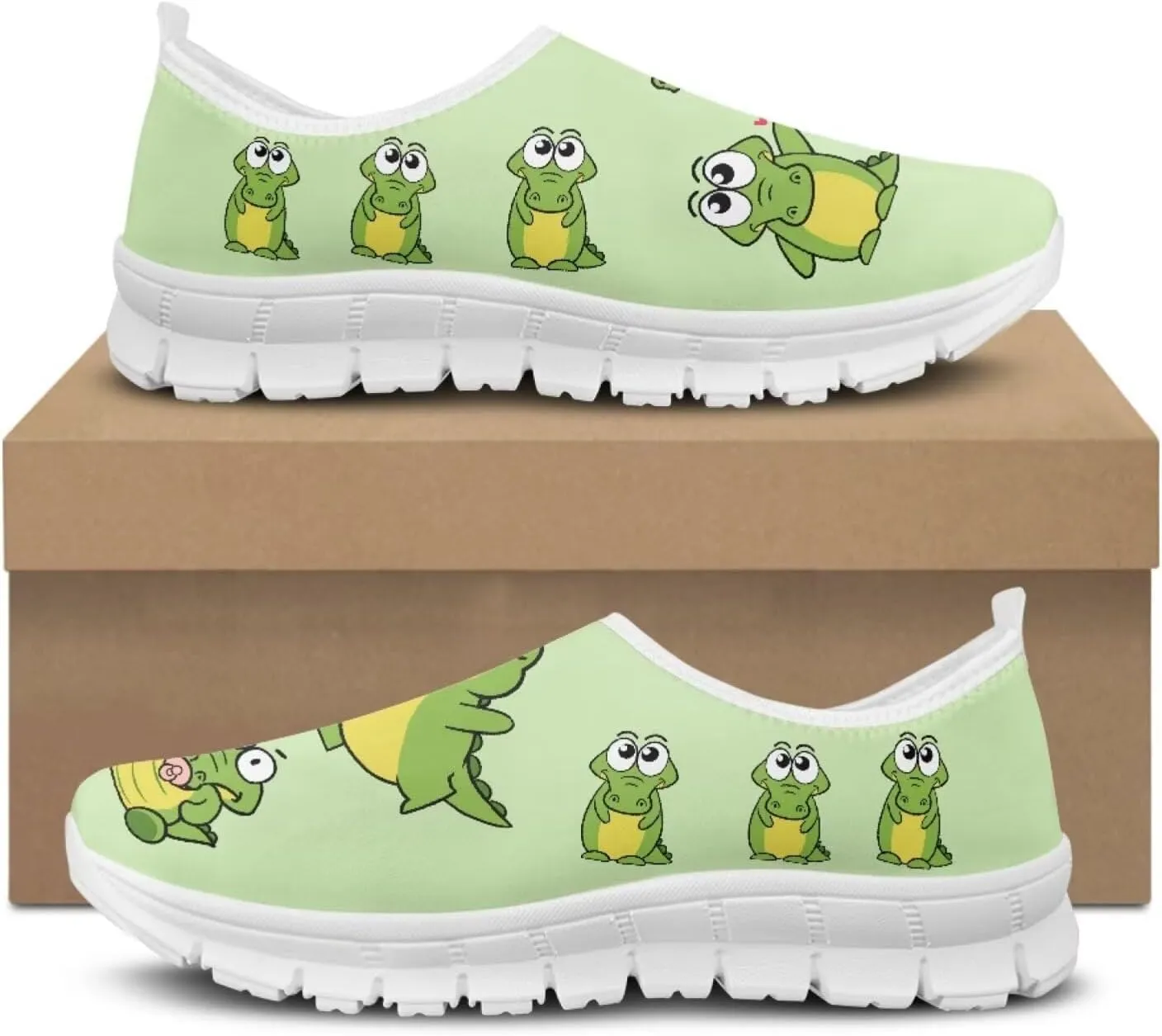 Coloranimal Flats for Women Walking Shoes Womens Loafers Slip On Shoes Travel Shoes with Anti Skid Sole Cute Watre Shoes Casual Flats