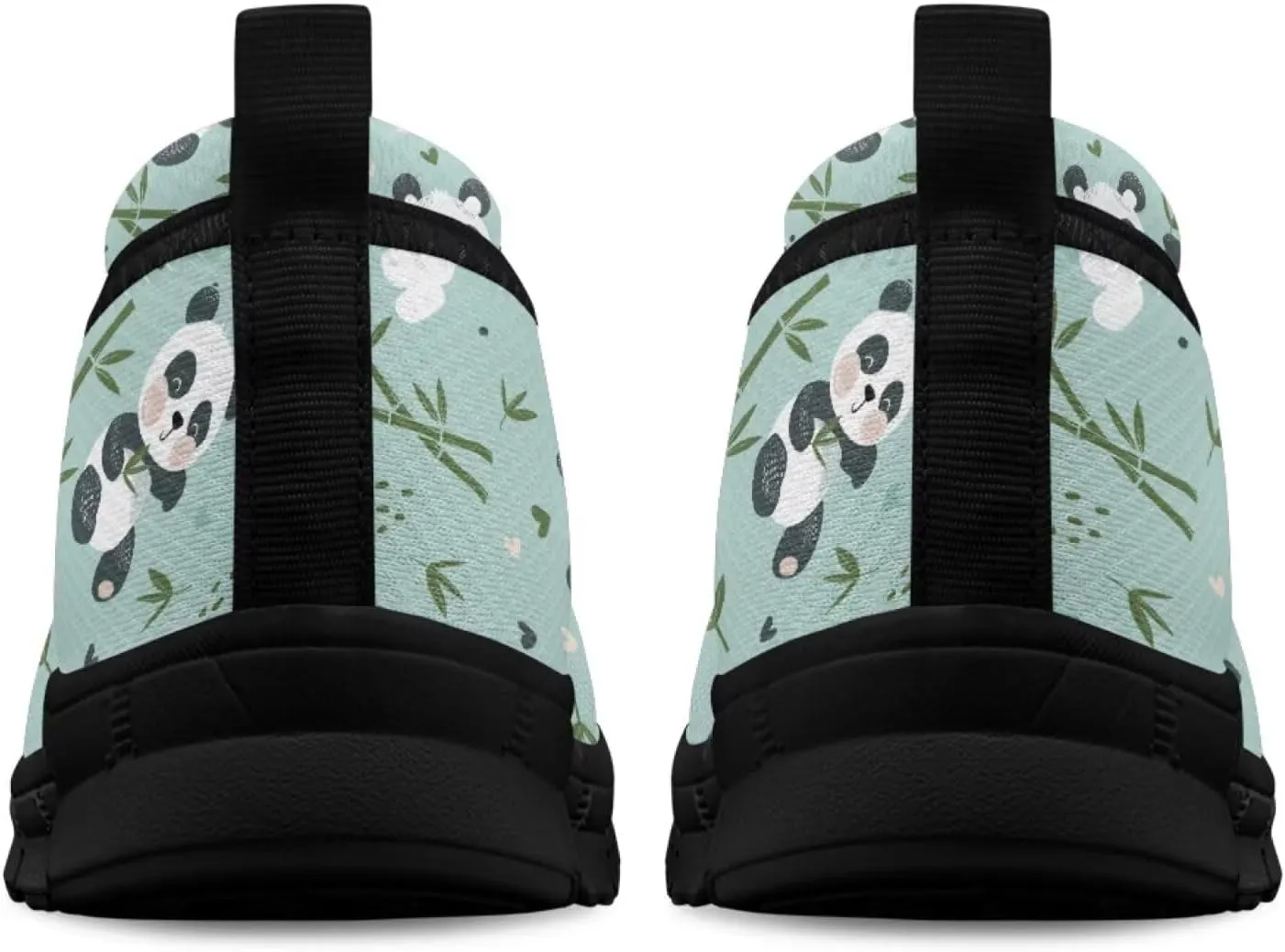 Coloranimal Loafers for Women Mesh Flats Walking Shoes Slip On Flats Tennis Shoes Flats Dress Shoes Fashion Travel Shoes Black Sole