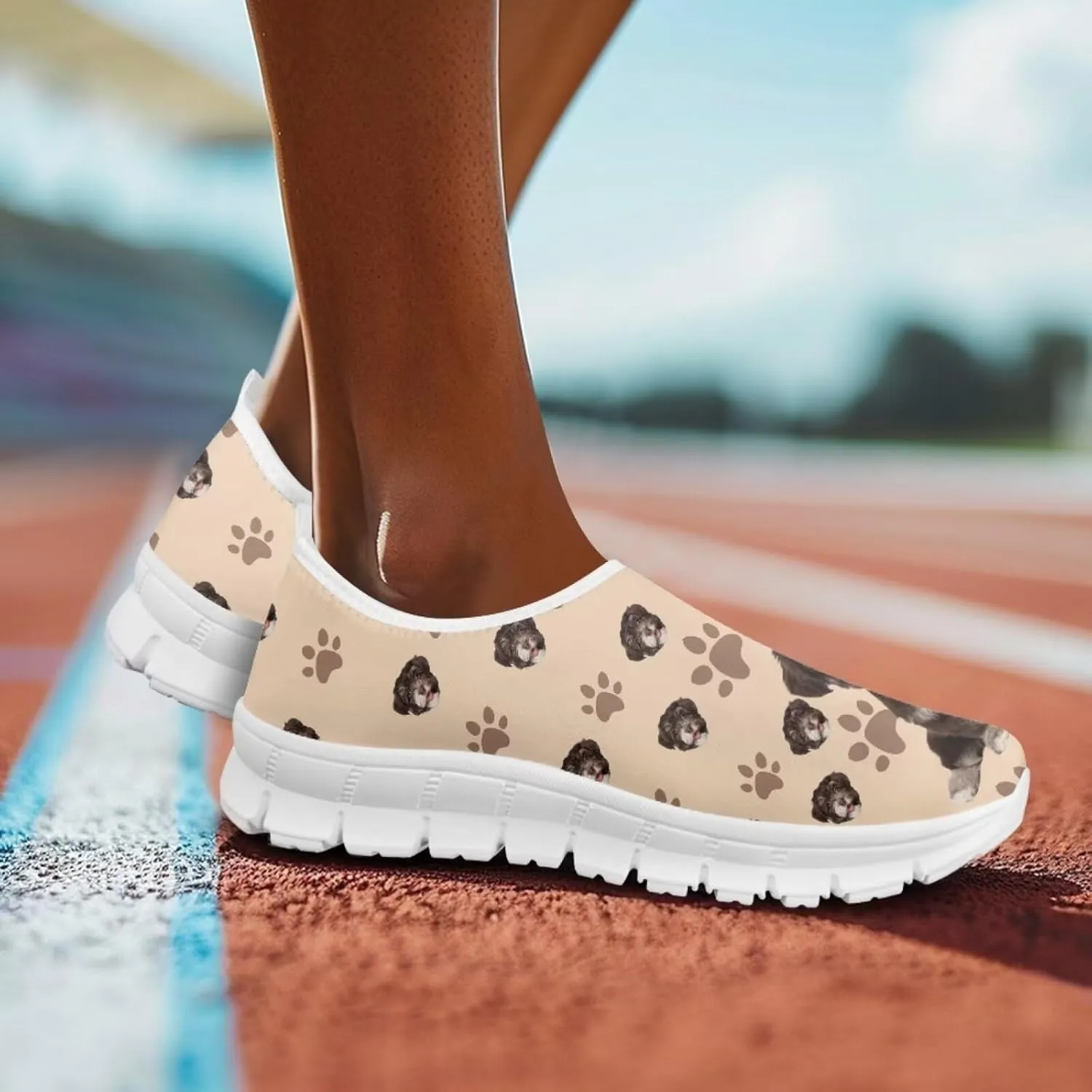 Coloranimal Womens Flats Walking Shoes Loafers for Women Casual Women's Road Running Shoes Travel Shoes Anti Skid Mesh Sports Shoes