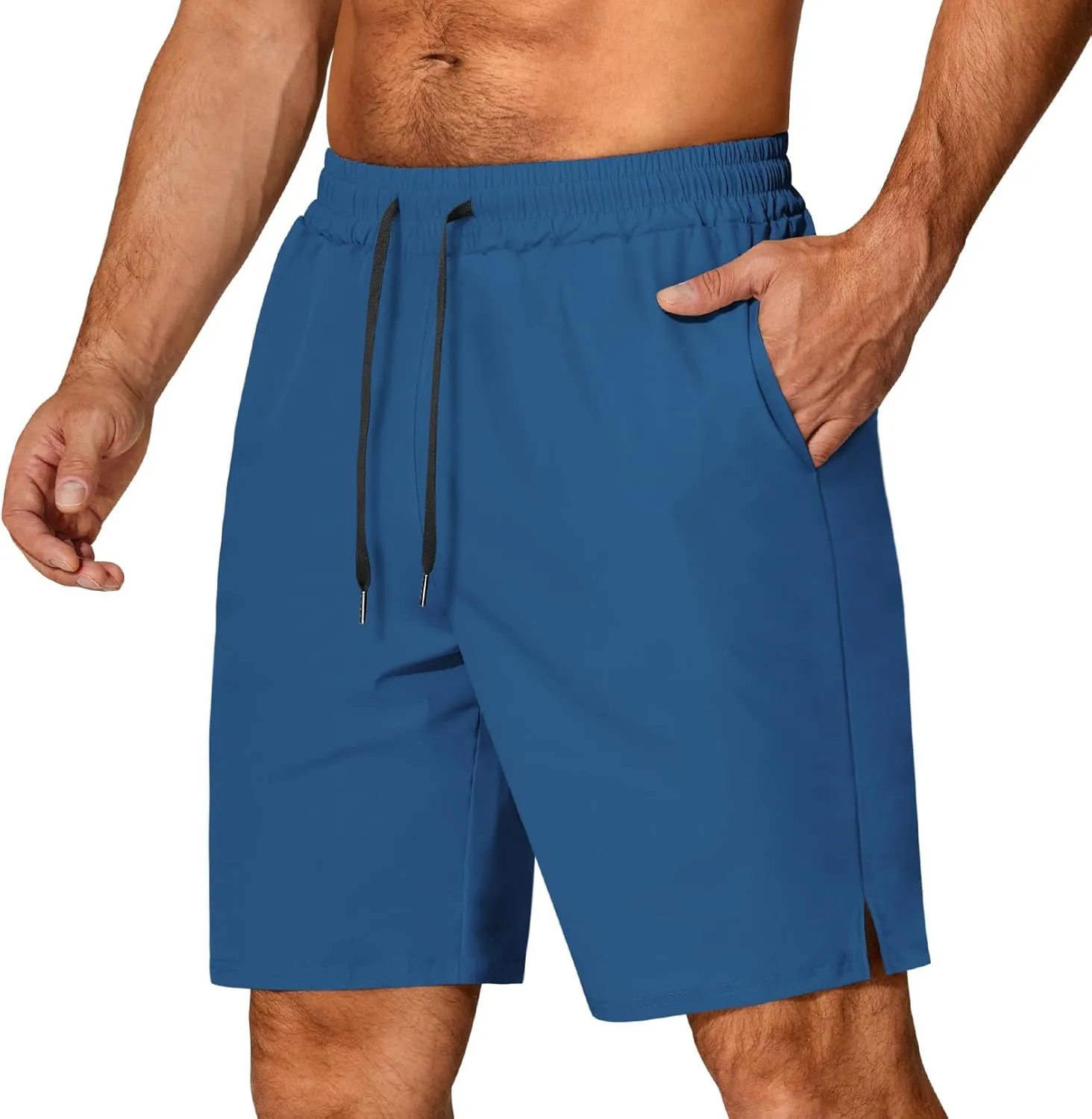 COOFANDY Men's Athletic Running Shorts Quick Dry Lightweight Gym Workout Training Sports Shorts with Pockets