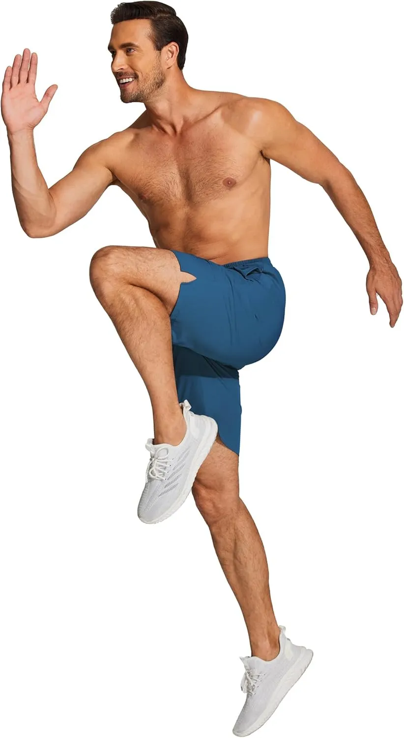 COOFANDY Men's Athletic Running Shorts Quick Dry Lightweight Gym Workout Training Sports Shorts with Pockets