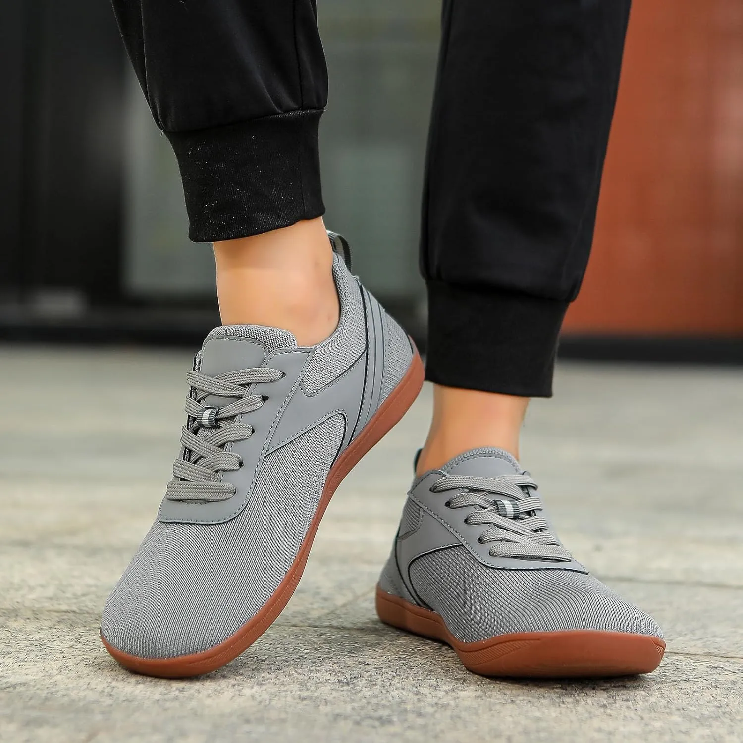 Couple Mesh Sports Casual Shoes Breathable Flat Bottom Lightweight Plus Size Comfortable Leather Men Shoes Casual Shoes for M