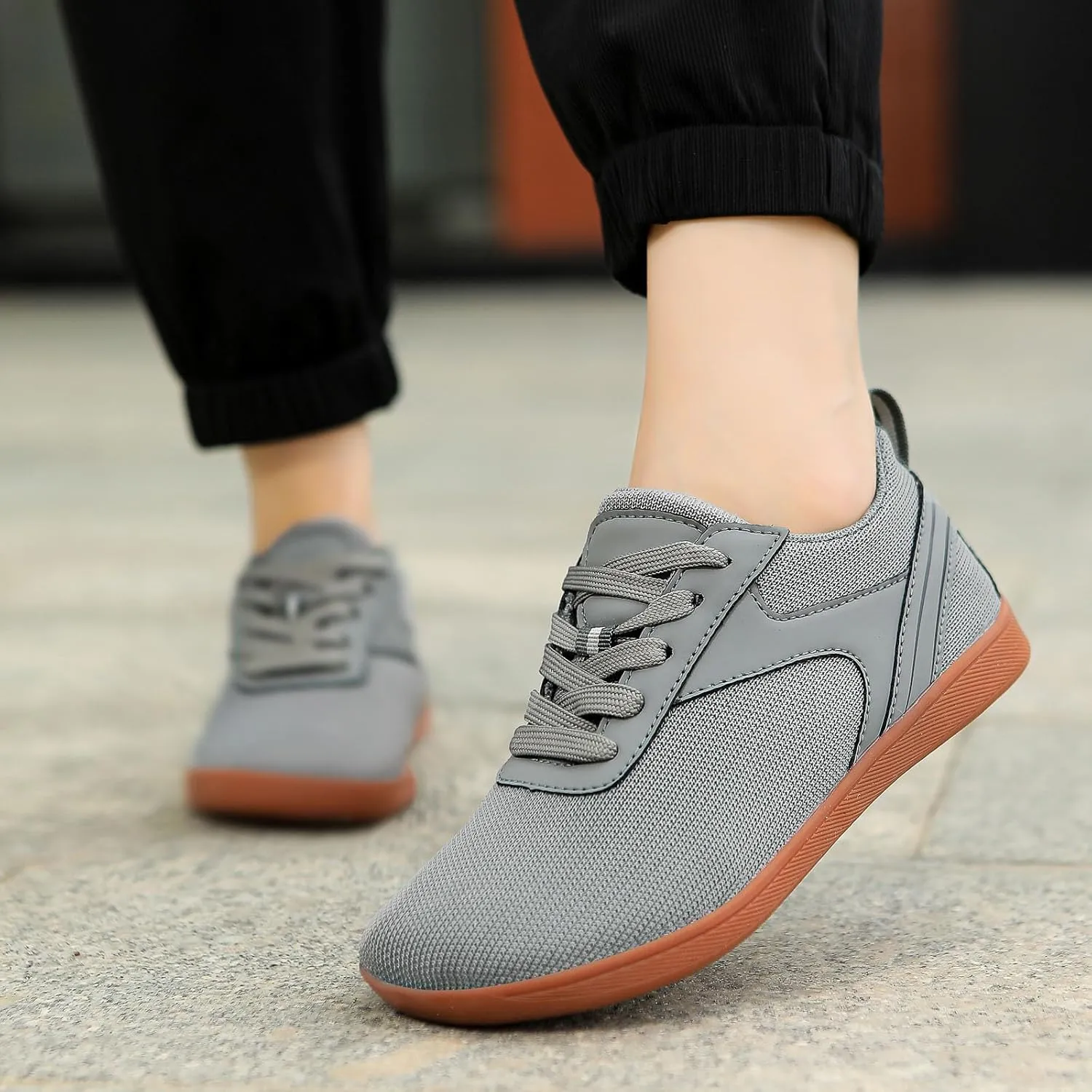 Couple Mesh Sports Casual Shoes Breathable Flat Bottom Lightweight Plus Size Comfortable Leather Men Shoes Casual Shoes for M