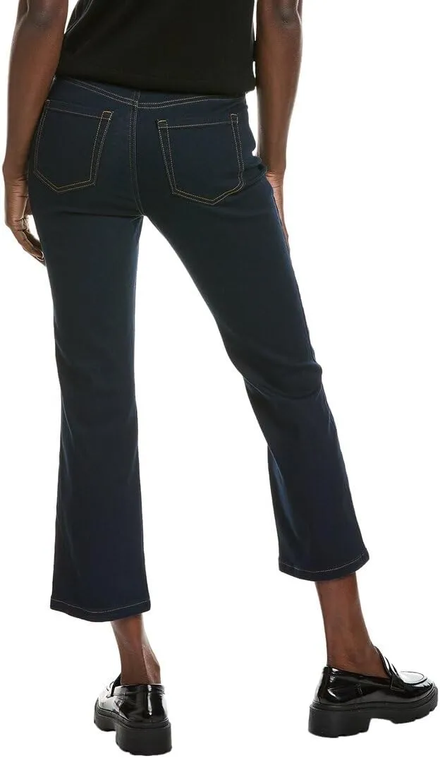 Cropped Kick Flare High Rise Jeans