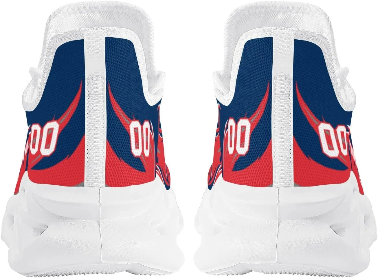 Custom Baseball Flex Control Sneakers Personalized Fan Men's Breathable Name Number Gift Workout Athletic Gym Slip-on Shoes