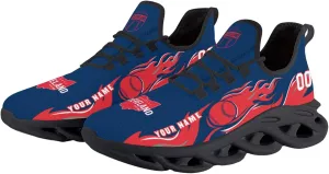Custom Baseball Flex Control Sneakers Personalized Fan Men's Breathable Name Number Gift Workout Athletic Gym Slip-on Shoes