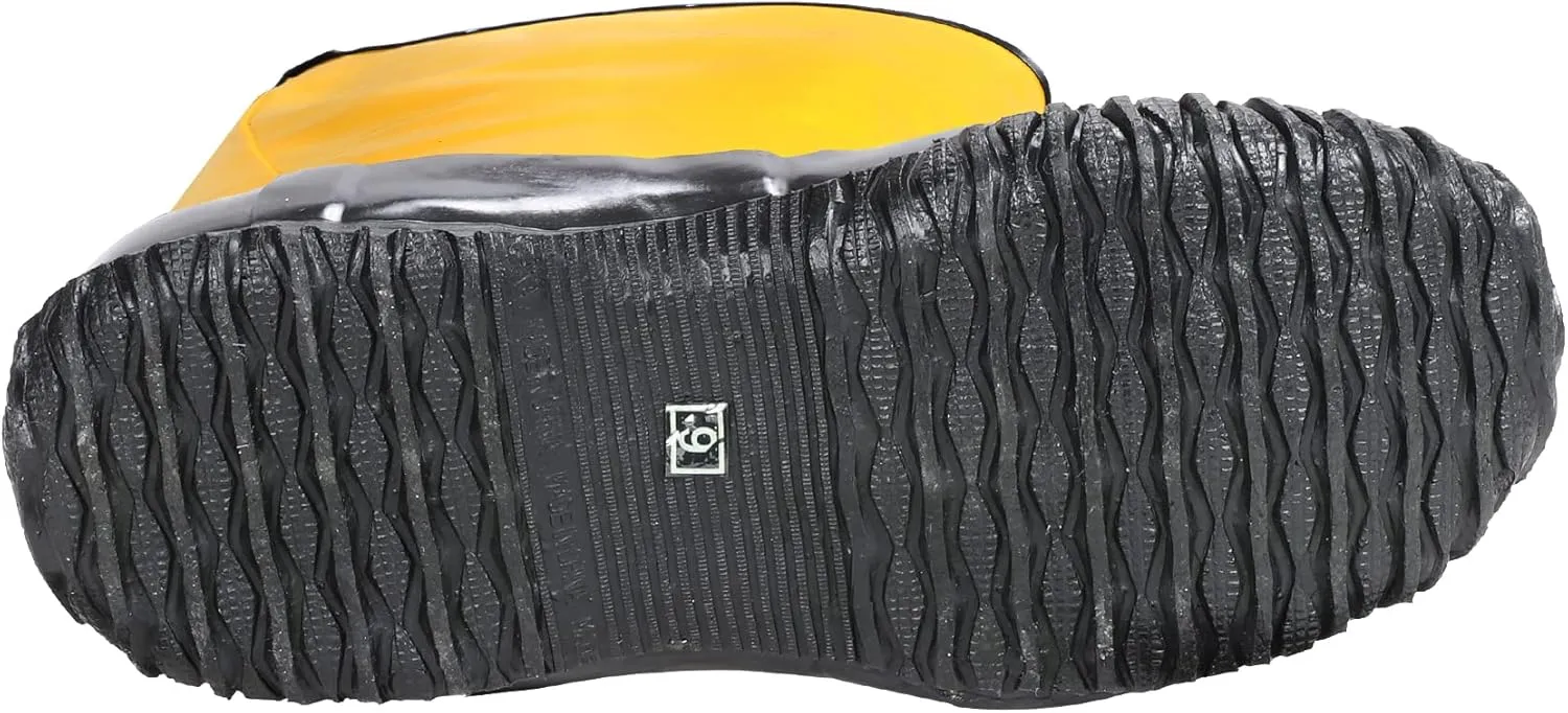 Custom Leathercraft Mens Rain Slush Boot ,Fabric Lined For Comfort, Yellow, Size 14 US
