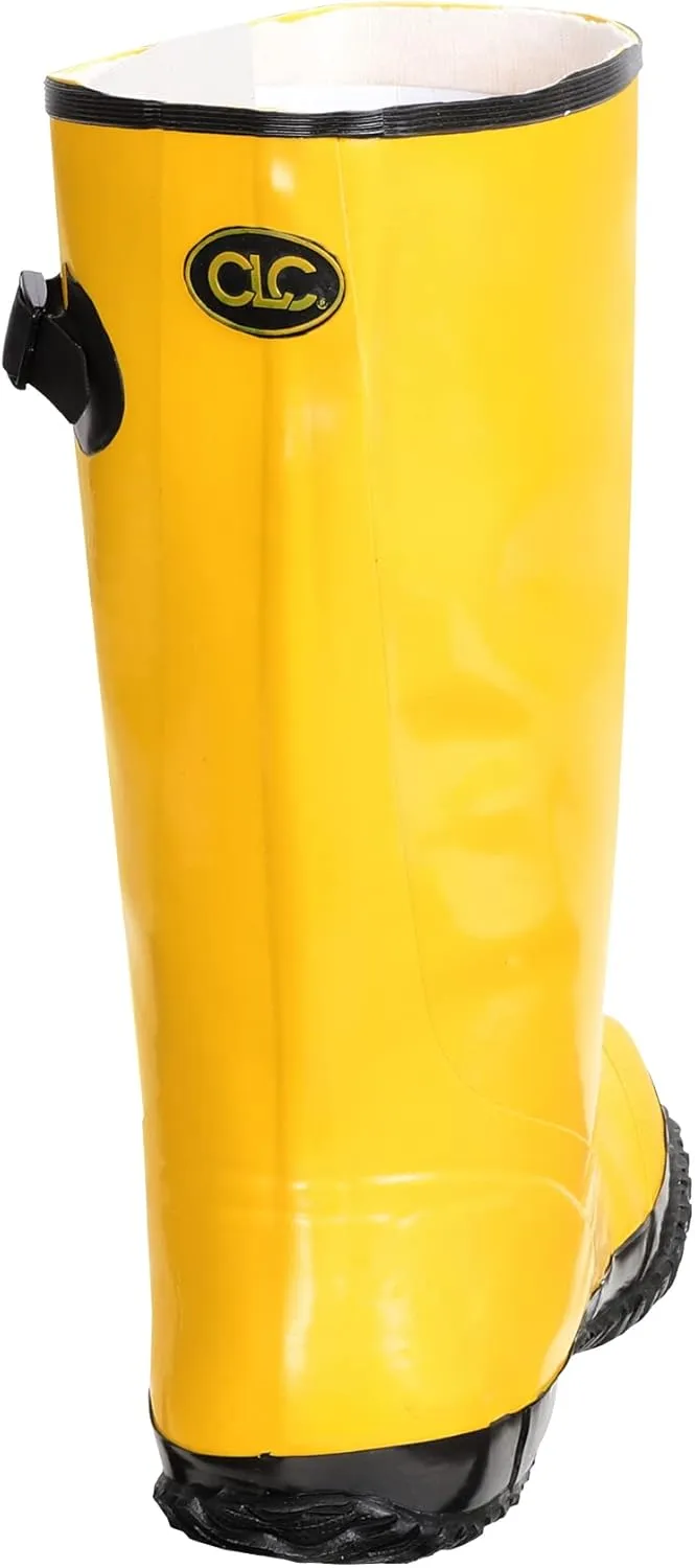 Custom Leathercraft Mens Rain Slush Boot ,Fabric Lined For Comfort, Yellow, Size 14 US