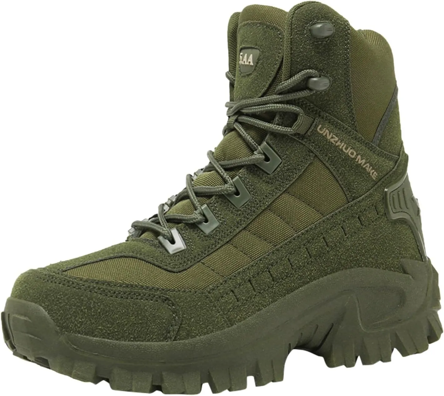 Daily Sneaker Men's Winter Fashion High Top Thick Sole Lace Up Hiking Shoes and Thick Sports Running Shoes Men's