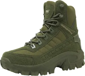 Daily Sneaker Men's Winter Fashion High Top Thick Sole Lace Up Hiking Shoes and Thick Sports Running Shoes Men's