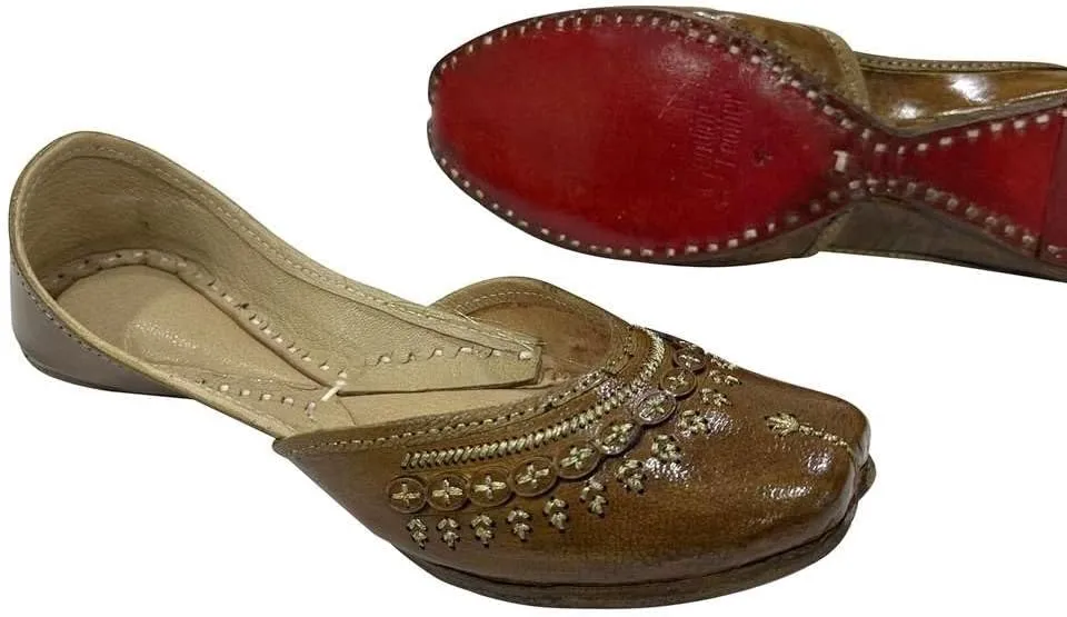 Designer Jutti for Women Handmade Shoes Flat Mojaris Sandals Party Shoes Gift for Her