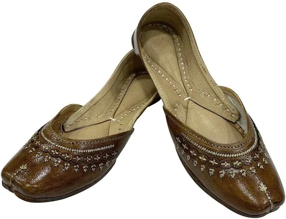 Designer Jutti for Women Handmade Shoes Flat Mojaris Sandals Party Shoes Gift for Her