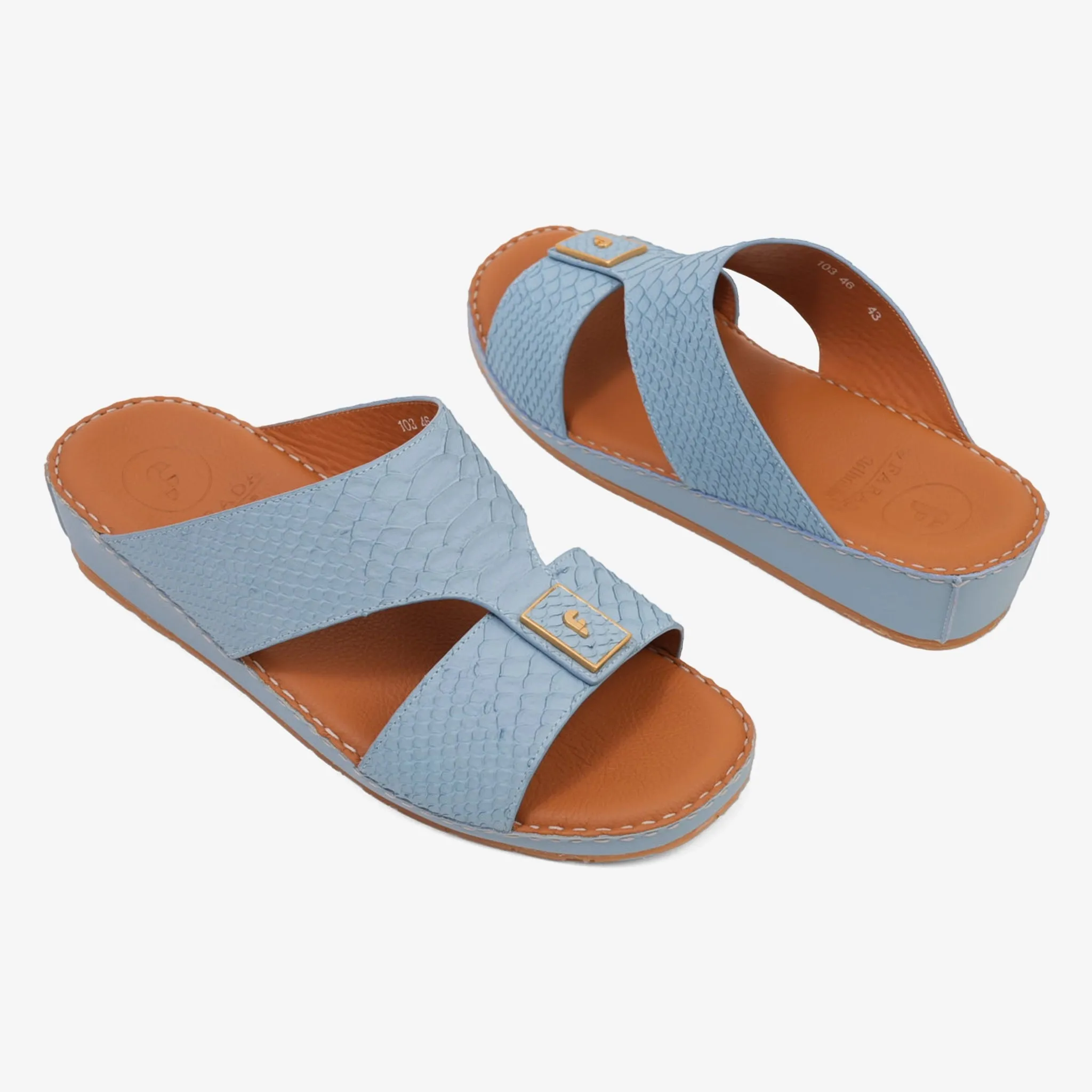 DESIGNER PITONE VENEZIANO ARABIC SANDALS SKY-BLUE