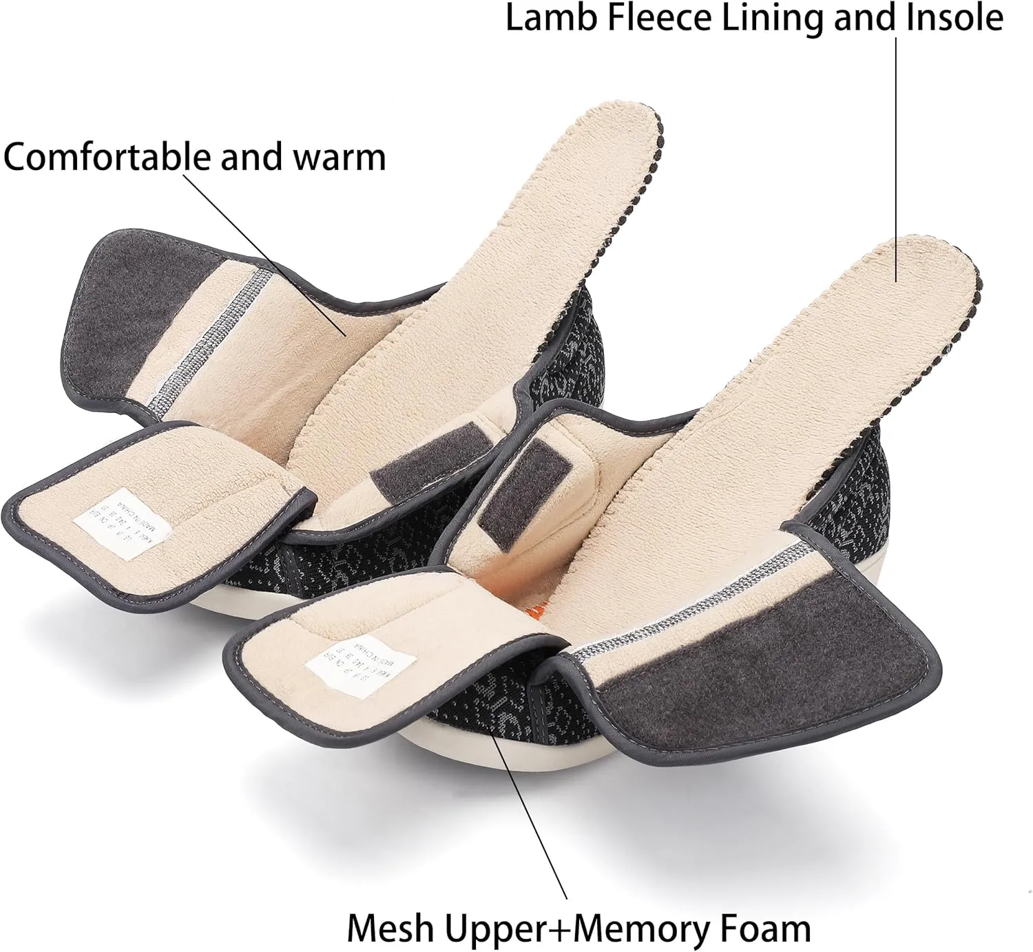 Diabetic Shoes for Women, Women's Wide Width Elderly Shoes, Adjustable Closure Lightweight Breathable, Swollen Feet Walking Edema Sneakers