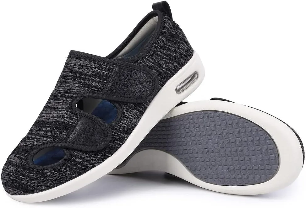 Diabetic Shoes for Women, Women's Wide Width Elderly Shoes, Adjustable Closure Lightweight Breathable, Swollen Feet Walking Edema Sneakers