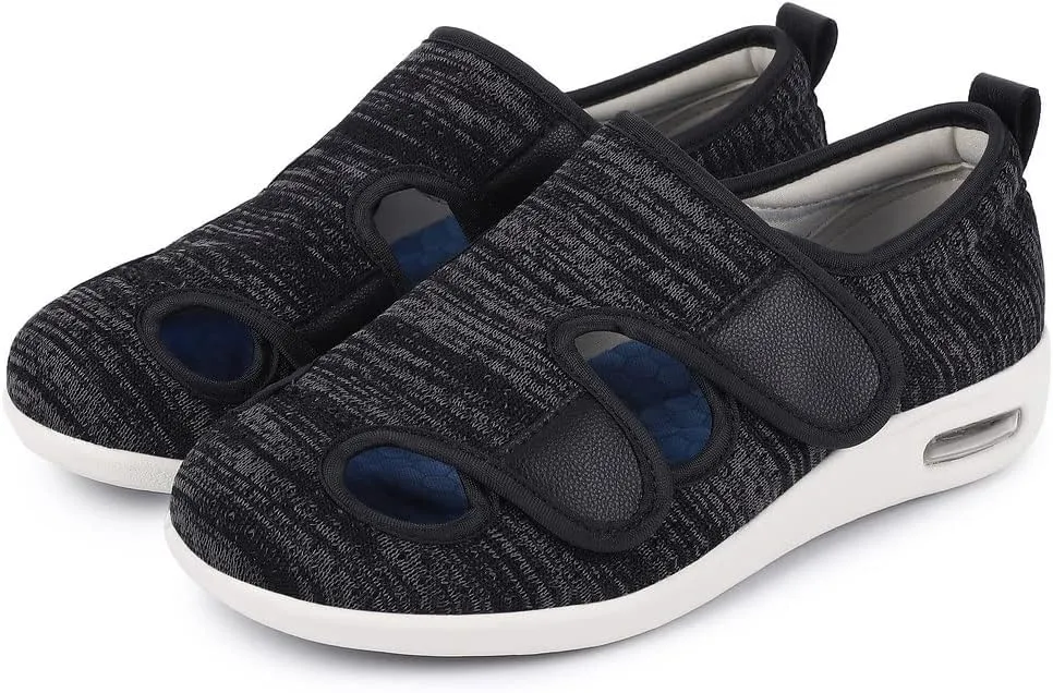 Diabetic Shoes for Women, Women's Wide Width Elderly Shoes, Adjustable Closure Lightweight Breathable, Swollen Feet Walking Edema Sneakers
