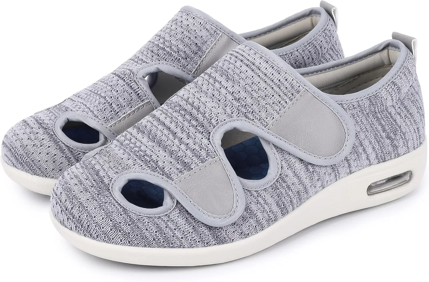 Diabetic Shoes for Women, Women's Wide Width Elderly Shoes, Adjustable Closure Lightweight Breathable, Swollen Feet Walking Edema Sneakers